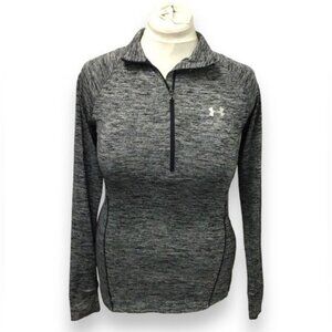 Under Armour Women’s 1/2 Zip Front Long Sleeve Fitted Athletic Pullover Top